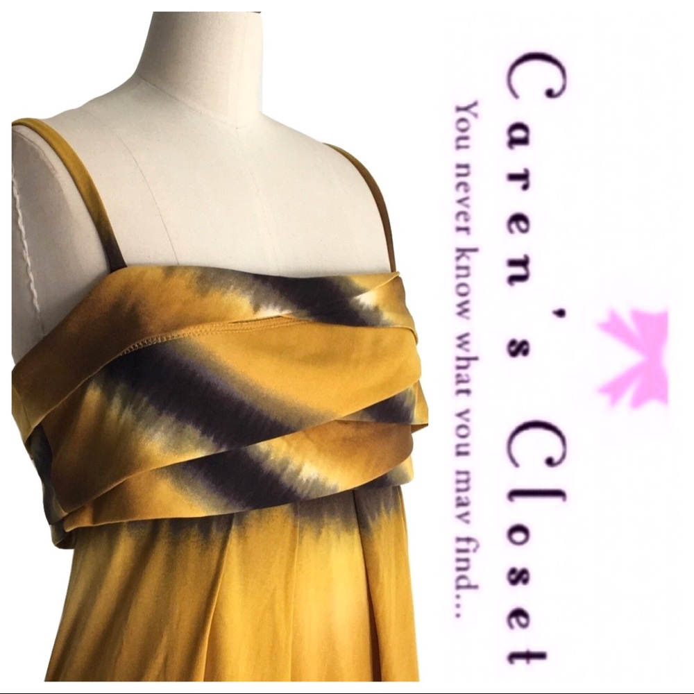 ABS Essentials Mustard Yellow Stretch Jersey Dress - Picture 5 of 6